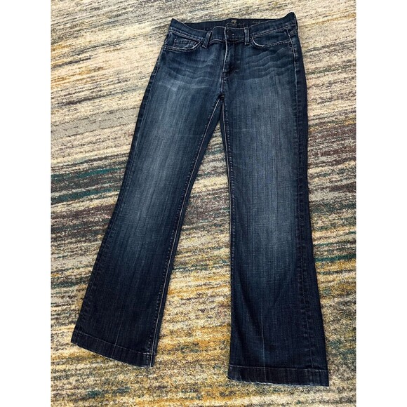 7 For All Mankind High Waist Boot Cut Jeans Women's 28 Medium Wash - Picture 1 of 10